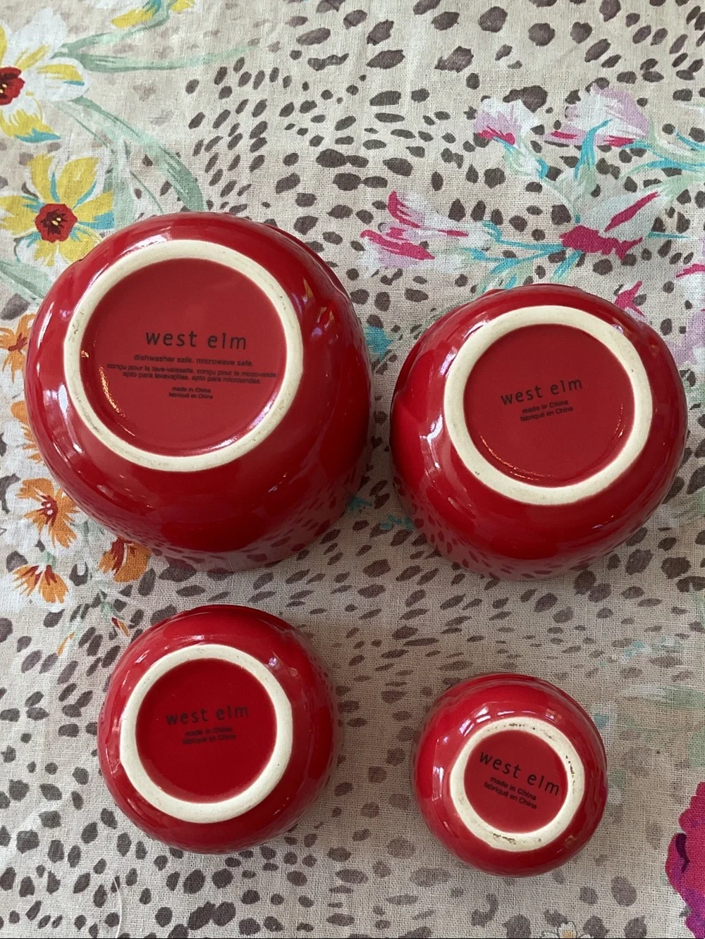 West Elm Red Owl Measuring Cups